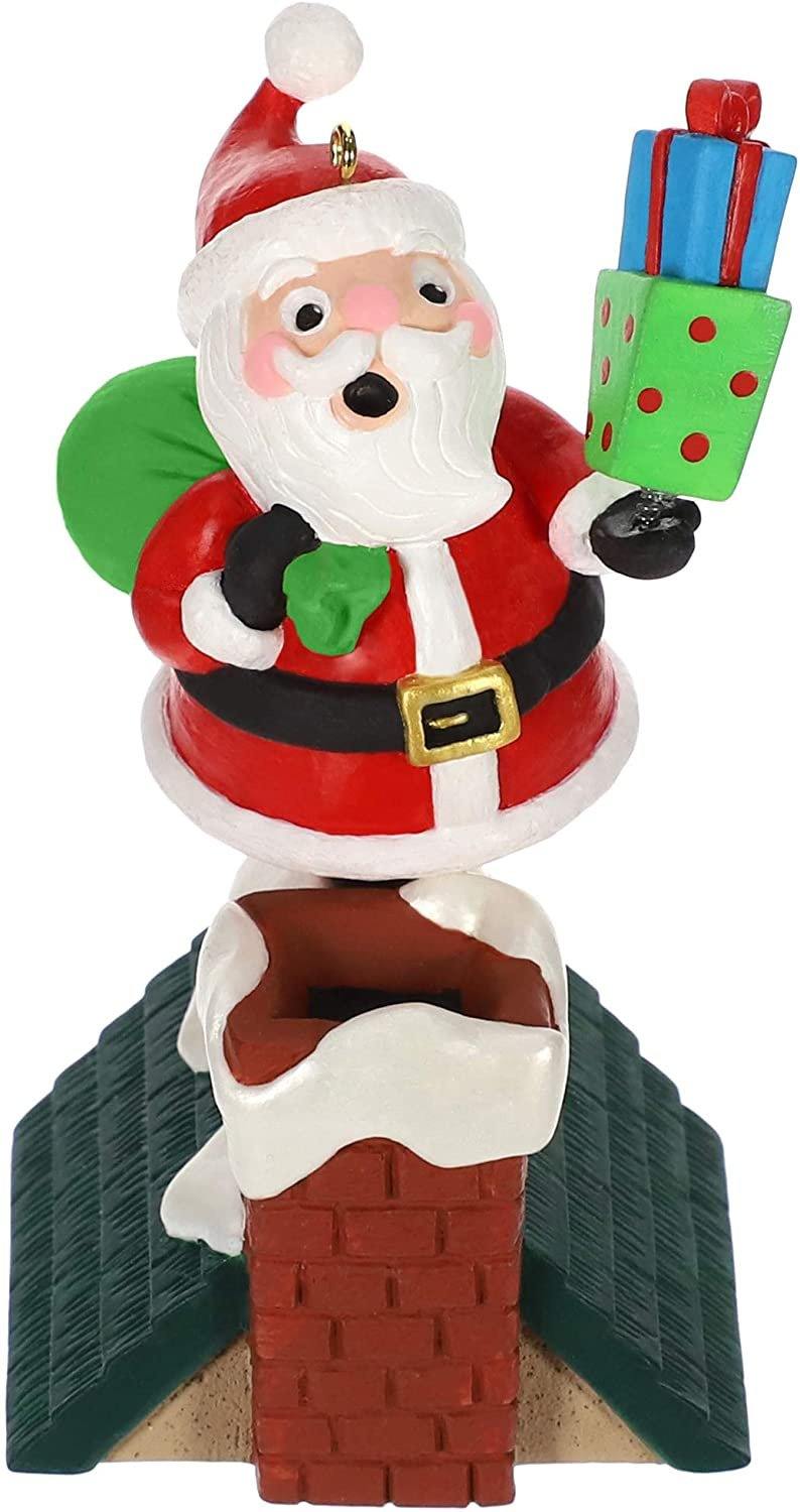 Hallmark Keepsake Christmas Ornament 2019 Year Dated Walk The Line Santa Musical (Plays Song) New In Box