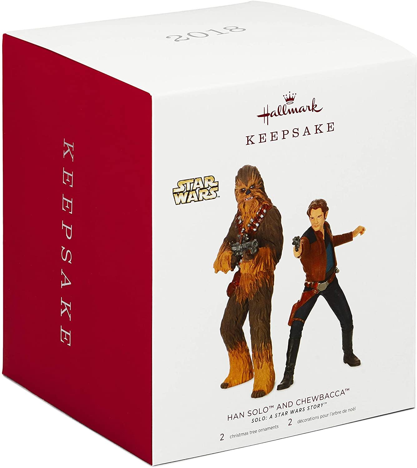 Hallmark Keepsake Christmas Ornaments Star Wars Story Han Solo And Chewbacca