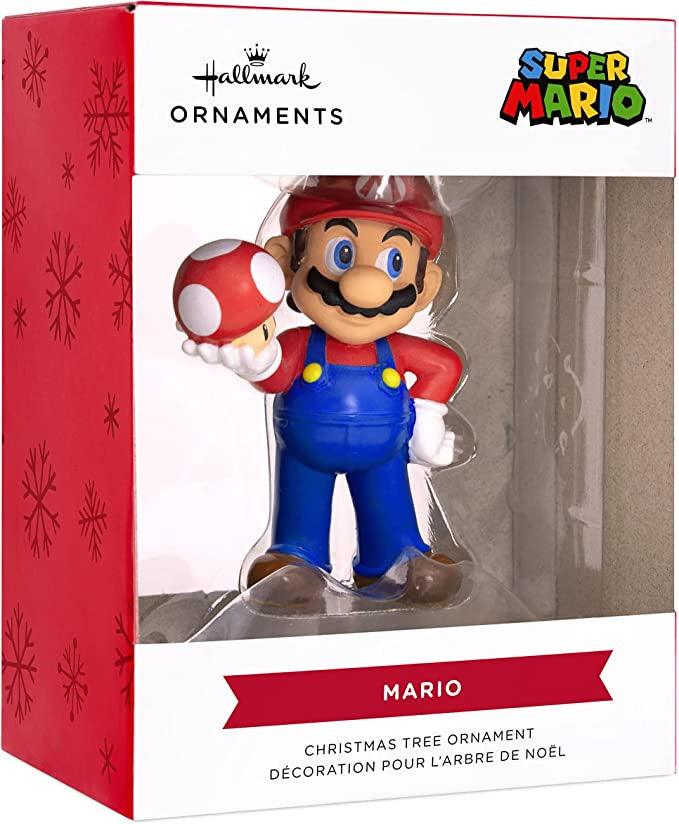 Hallmark Nintendo Super Mario with Super Mushroom Christmas Ornament