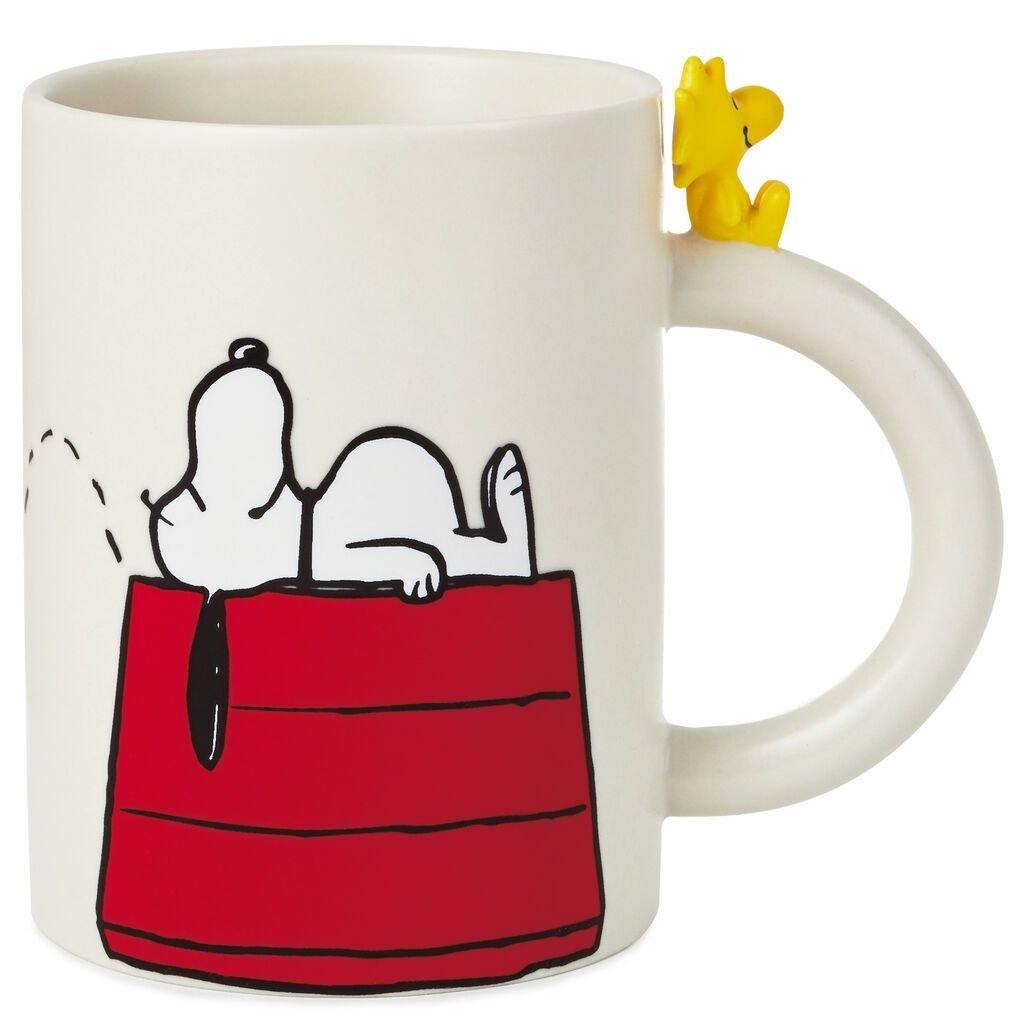 Hallmark Peanuts Dimensional Snoopy and Woodstock Mug