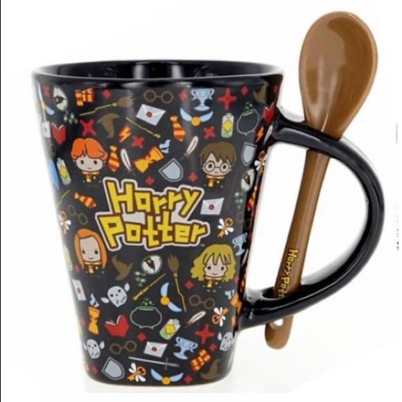 Harry Potter Charm  Ceramic Mug w/spoon