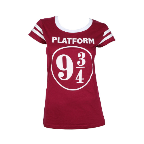 Harry Potter Platform 9 ¾  Striped Sleeve T-Shirt