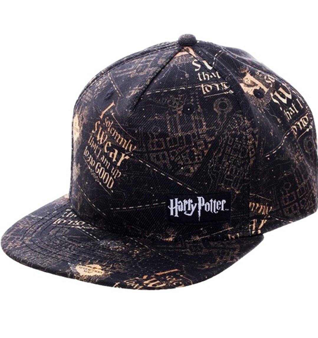 Harry Potter Solemnly Swear Snapback Cap Black