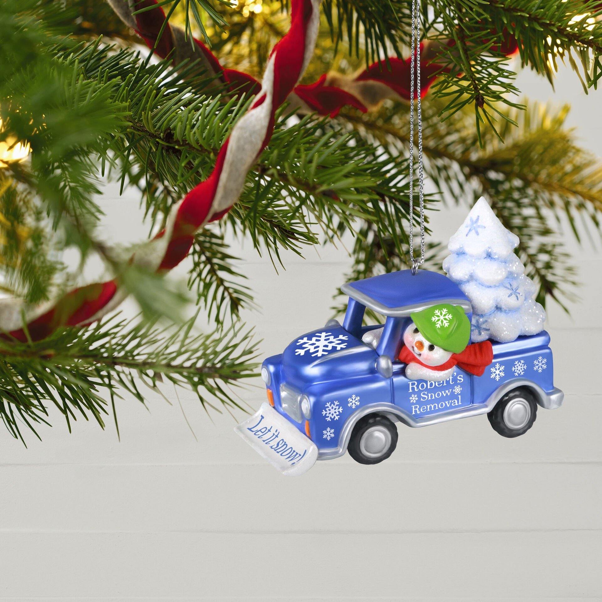 Holiday Parade Snow Removal Truck 2021 Ornament