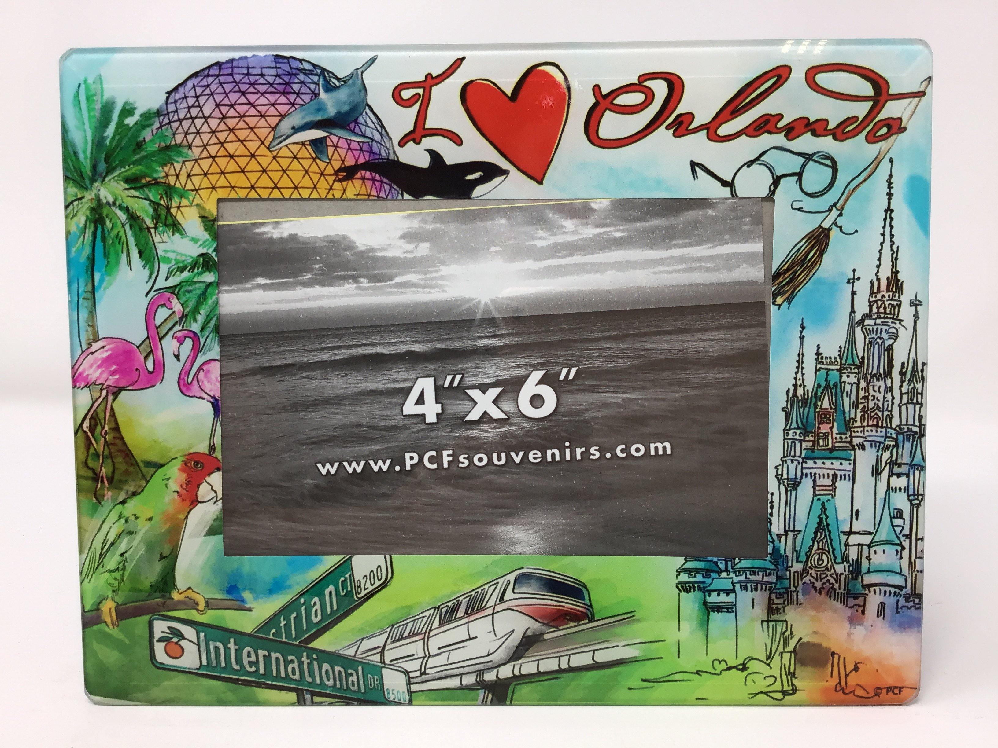 I Love Orlando Watercolor Photo Frame 4x6"
