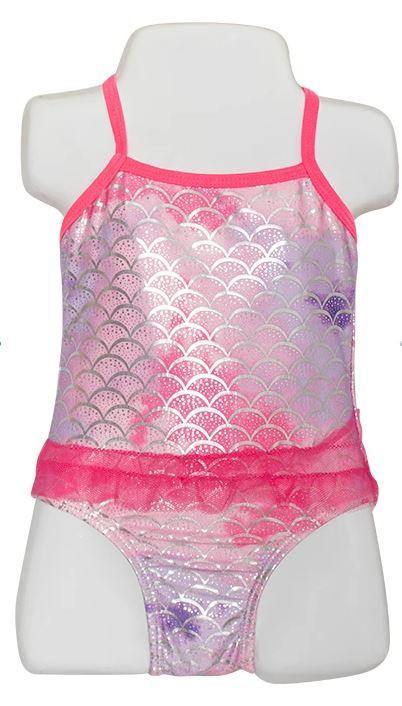 Infant Girls Fashion 1 Piece Swimsuits Mermaid Pink