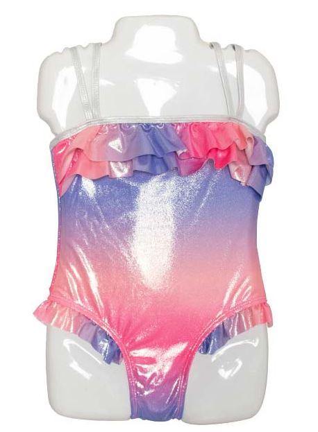 Infant Girls Fashion 1 Piece Swimsuits Purple & Pink
