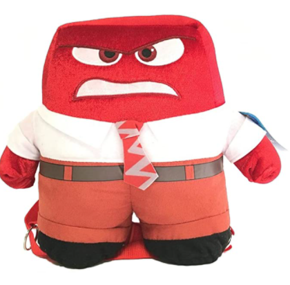 Inside Out 17" Plush Backpack, Anger
