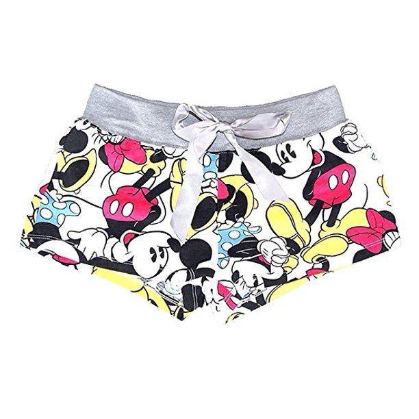 Juniors' Mickey & Minnie Mouse Hugs Pajama Boxer Shorts