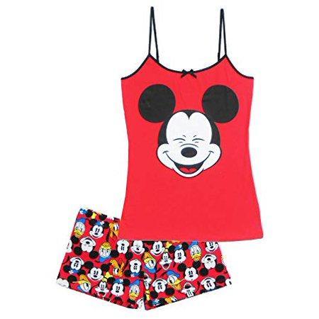 Juniors' Mickey Mouse Smile Cami Pajama Set