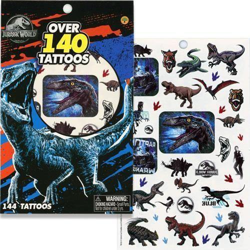 Jurassic World 4 Sheet Tattoo Book