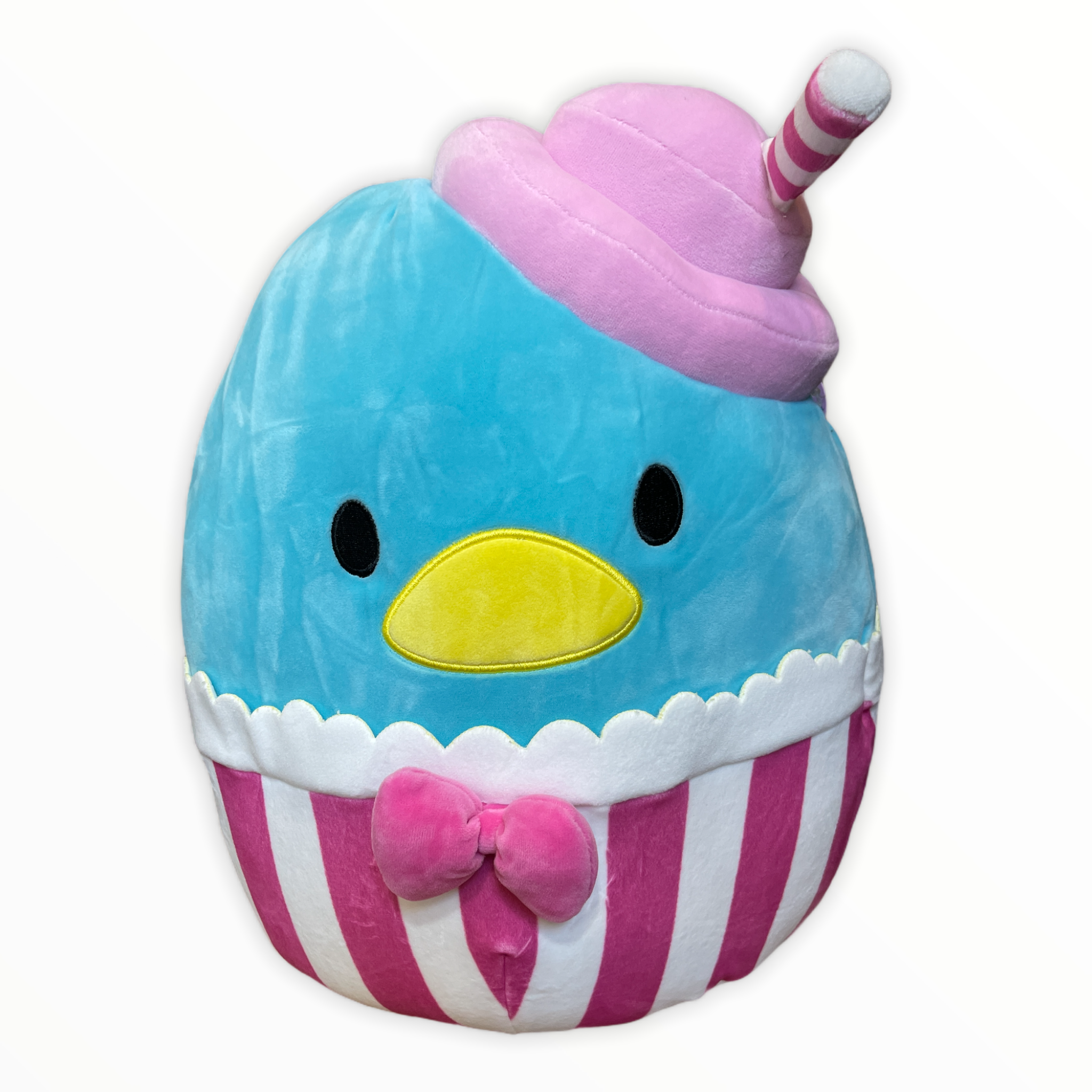 Kellytoy Offical Sanrio Squishmallow Tuxedo Sam Milkshake 12" Plush