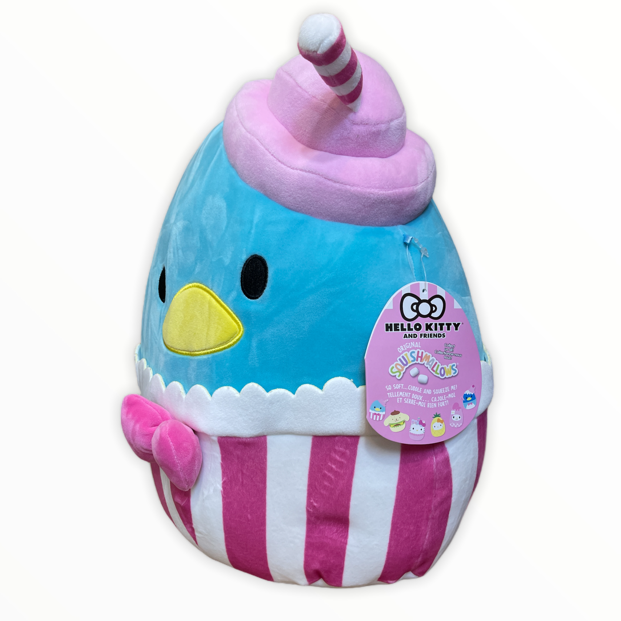 Kellytoy Offical Sanrio Squishmallow Tuxedo Sam Milkshake 12" Plush