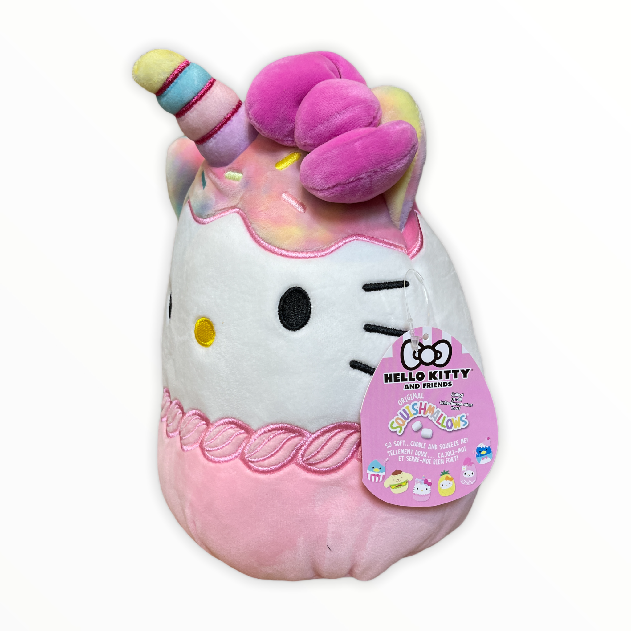 Kellytoy Offical Sanrio Squishmallow Unicorn Hello Kitty 8" Plush