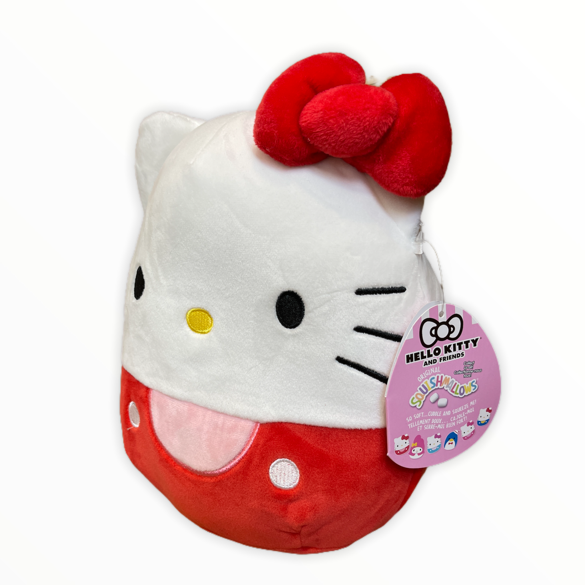 Kellytoy Official Sanrio Squishmallow Red Hello Kitty 8" Plush