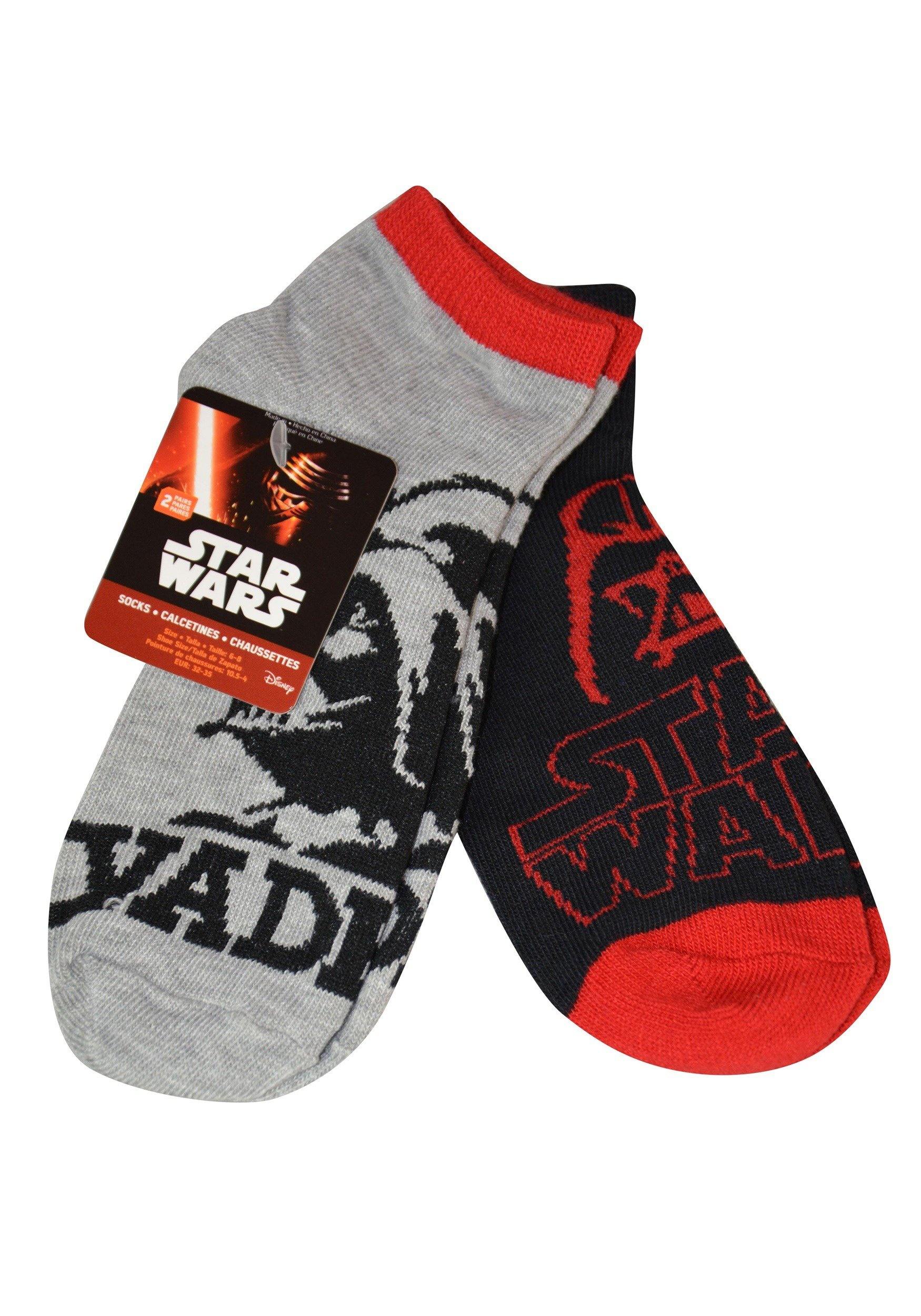 Kids Star Wars Ankle Socks 2pk Size 6-8