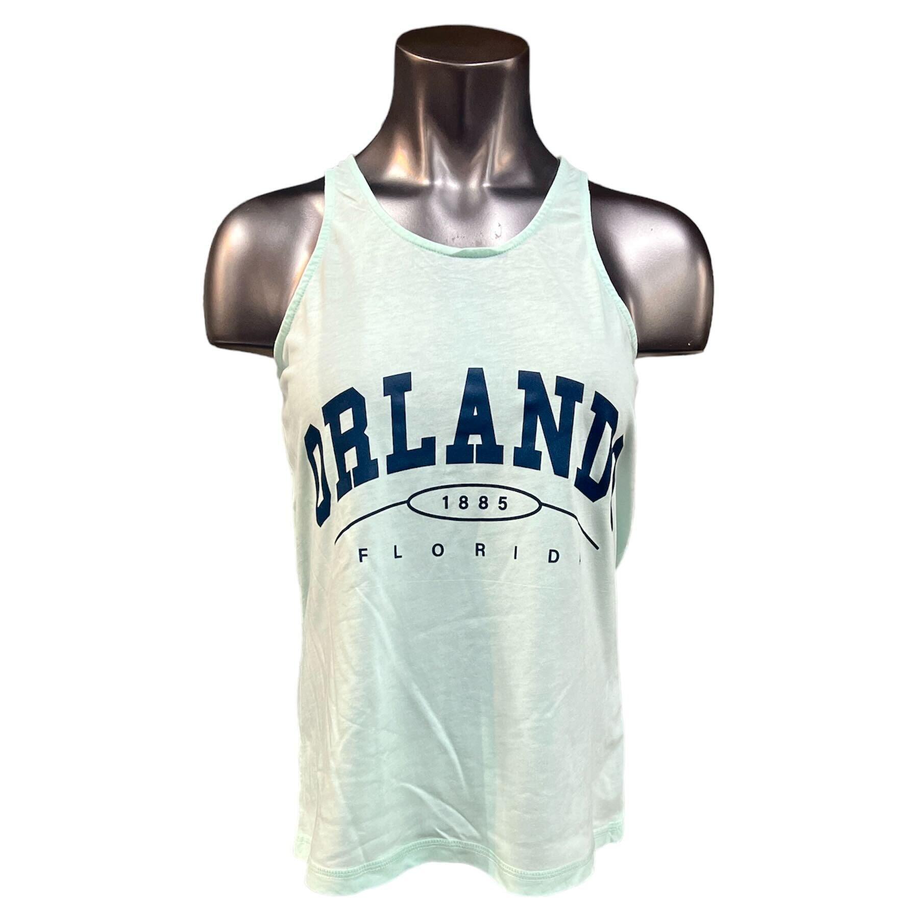 Ladies Knotted Back Racer Tank- Mint