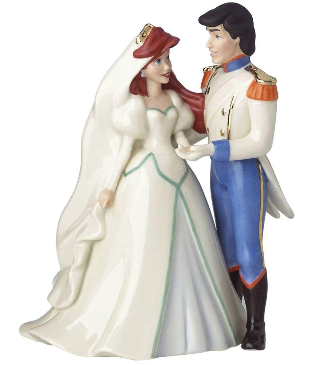 Lenox Disney Princess Ariel & Prince Eric Figurine Mermaid Wedding Cake Topper