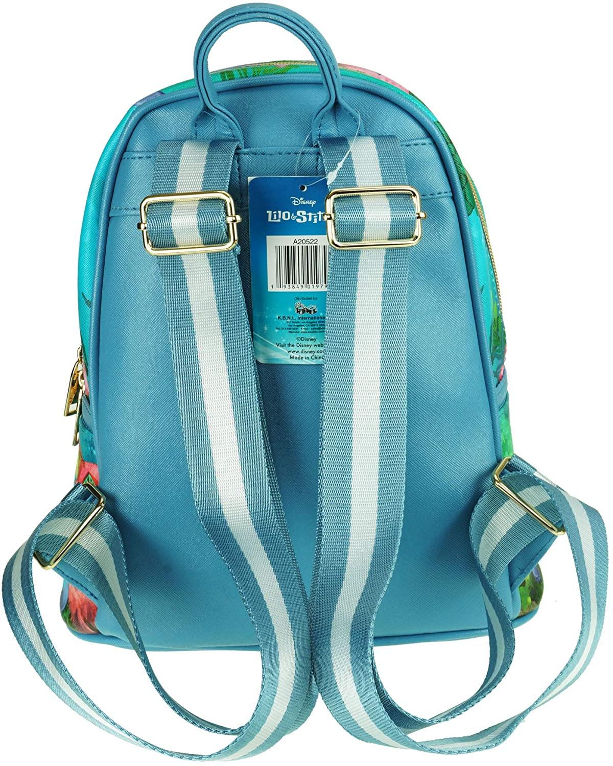Lilo & Stitch 11" Vegan Leather Mini Backpack Large print