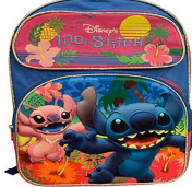 LILO & STITCH 16" 3-D LRG. BP  W/PRINTED STRAPS