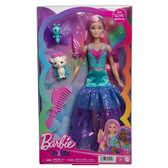 Barbie Doll With 2 Fantasy Pets, Barbie “Malibu” From Barbie A Touch Of Magic
