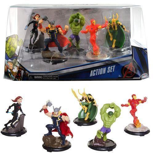 Marvel Avengers Action Set 5-Piece Pvc Figure Play Set