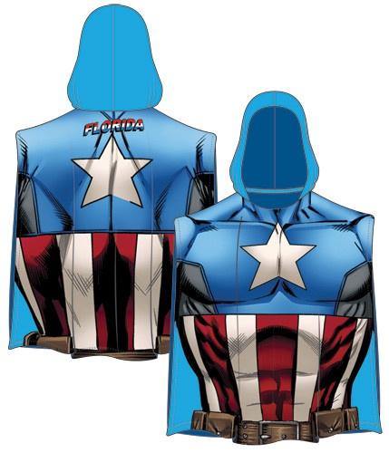 Marvel Captain America Character Hooded Towel
