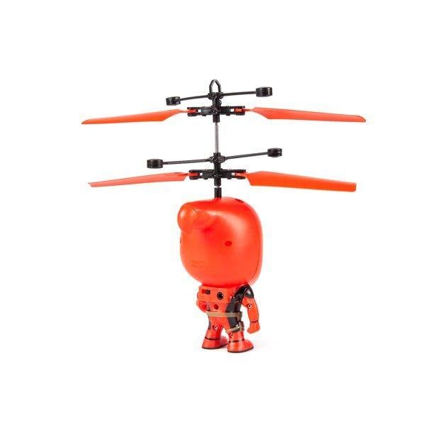 Marvel Licensed Deadpool Flying Figure IR UFO Big Head Helicopter