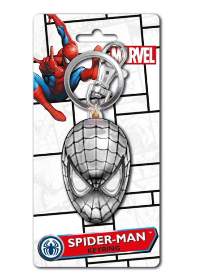 Marvel Spider-Man Head Pewter Key Chain