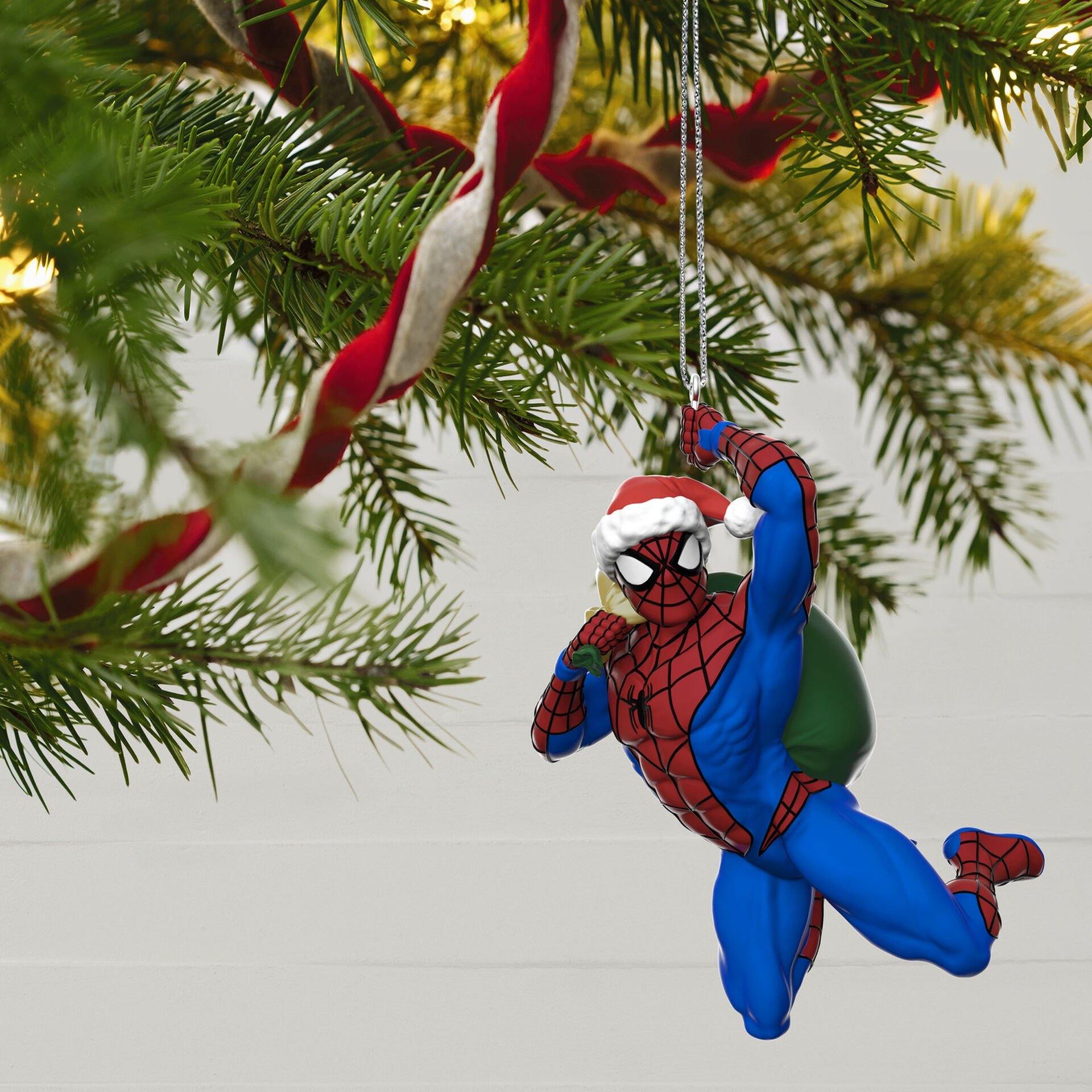 Marvel Spider-Man In the Holiday Swing Ornament