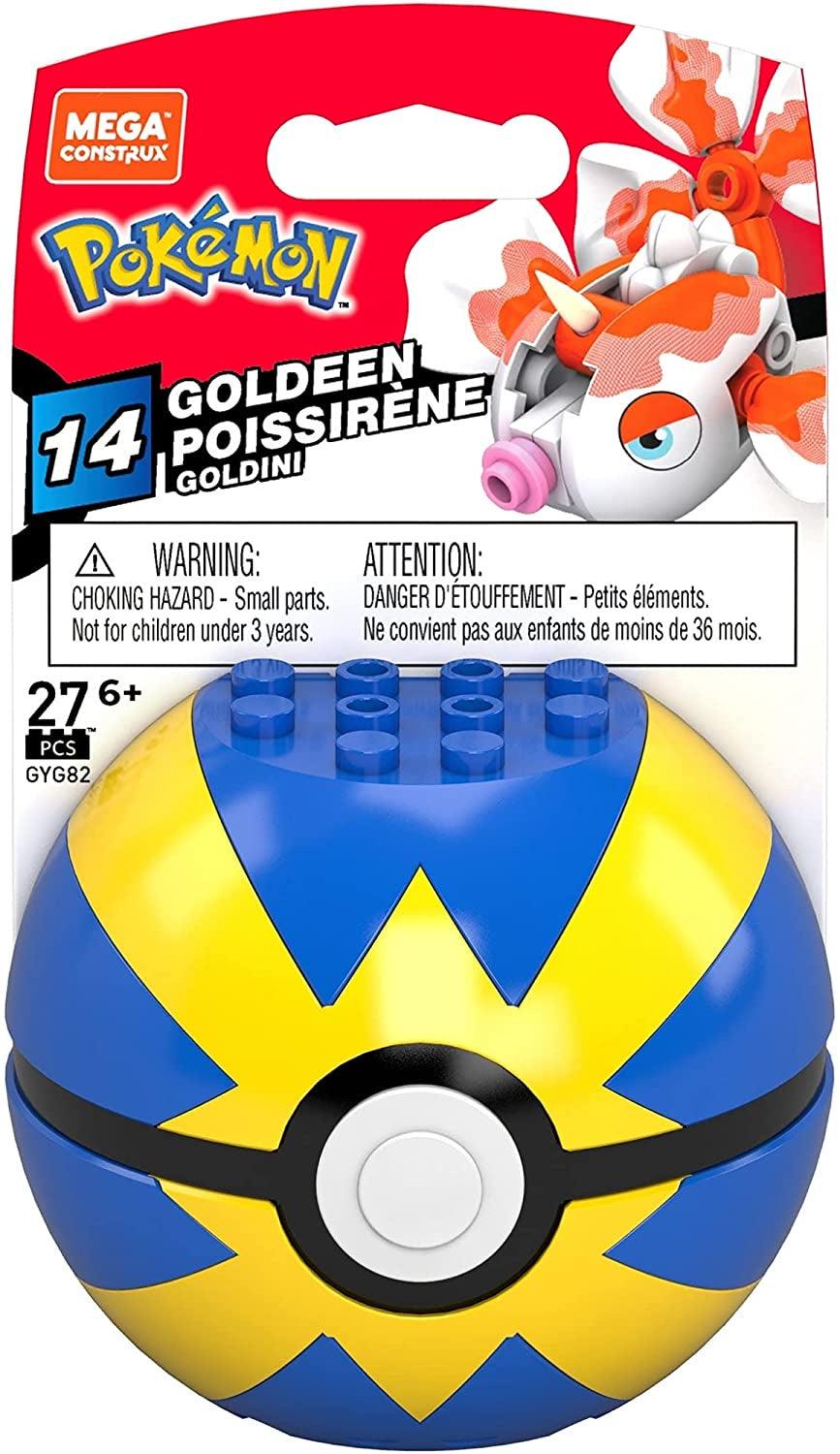 Mega Construx Pokemon Goldeen Poke Ball Building Set