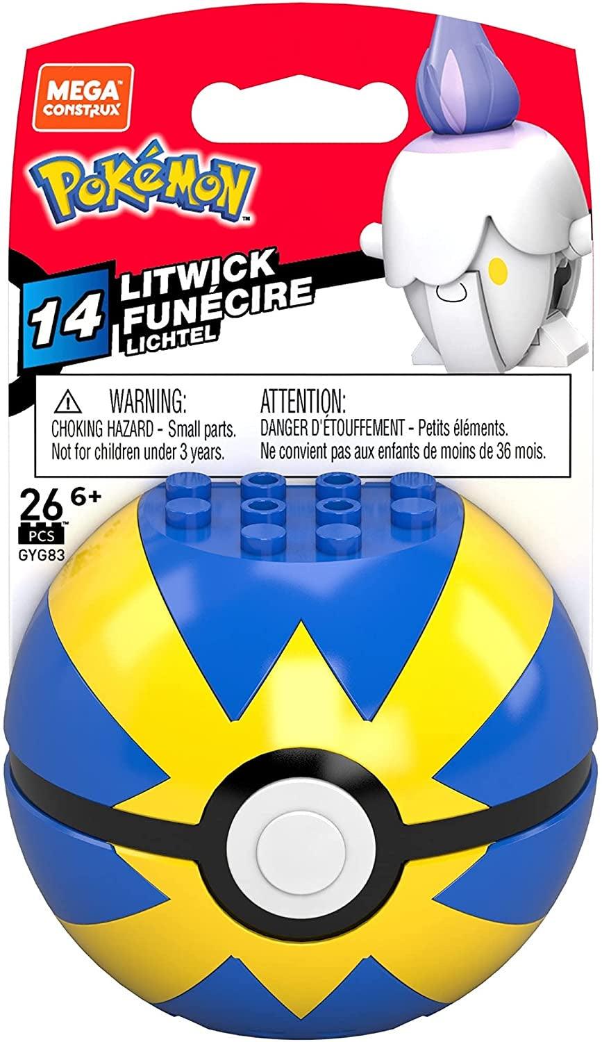 Mega Construx Pokemon Litwick Quick Ball