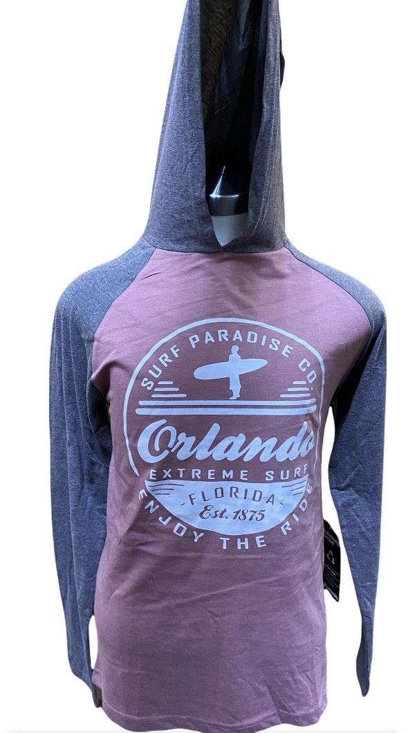 Men's Wine Two Tone Heathered Hoodie