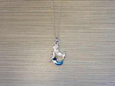 Abalone Mermaid Pendant Necklace on Chain