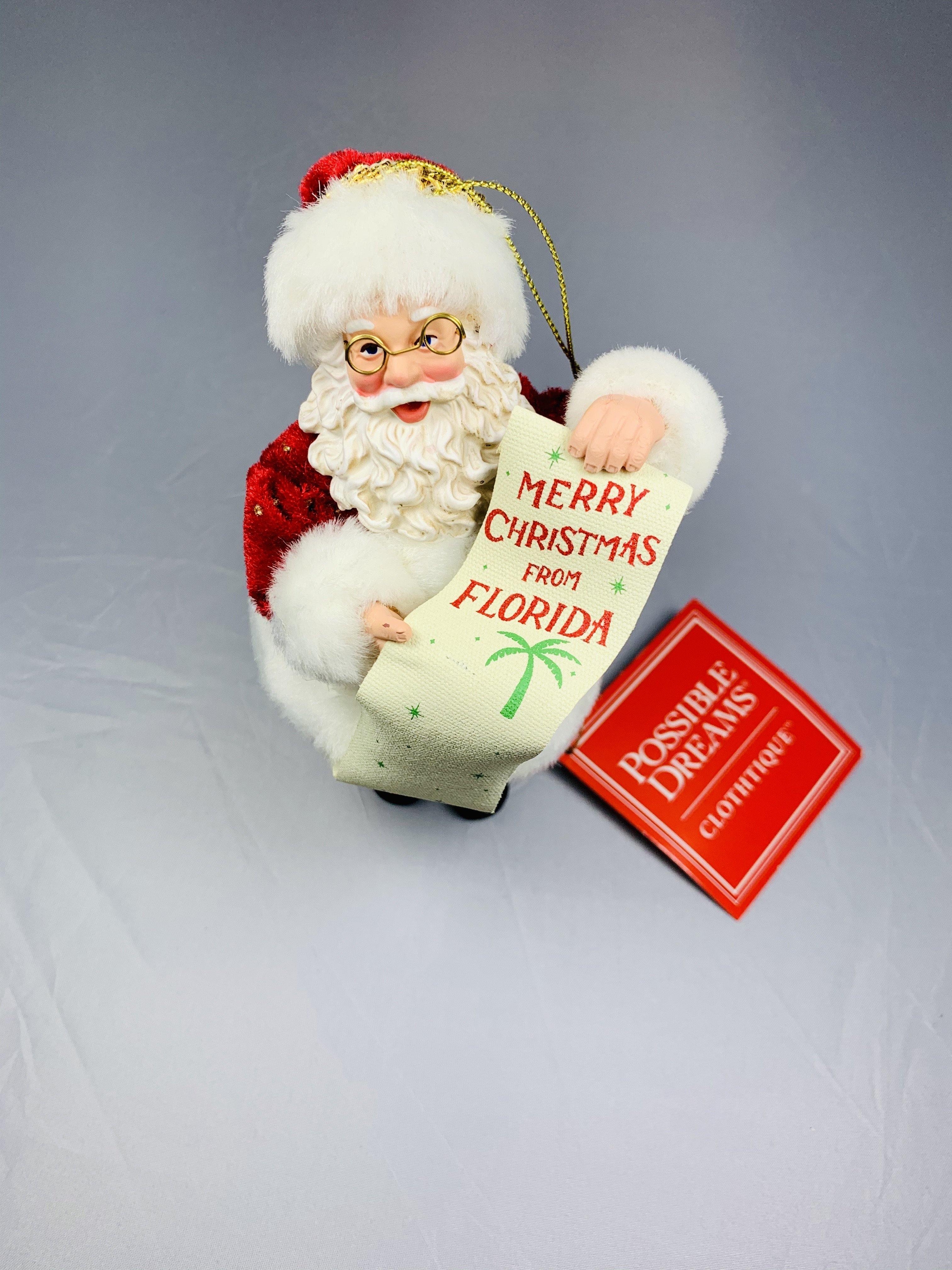 Merry Christmas From Florida! Santa Enesco Figurine