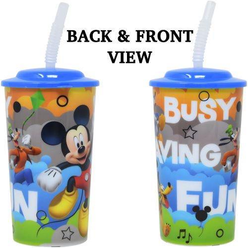 Mickey 16oz Sports Tumbler with Lid and Straw - 2 PACK