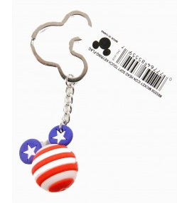 Mickey American Flag Icon Ball Key Ring