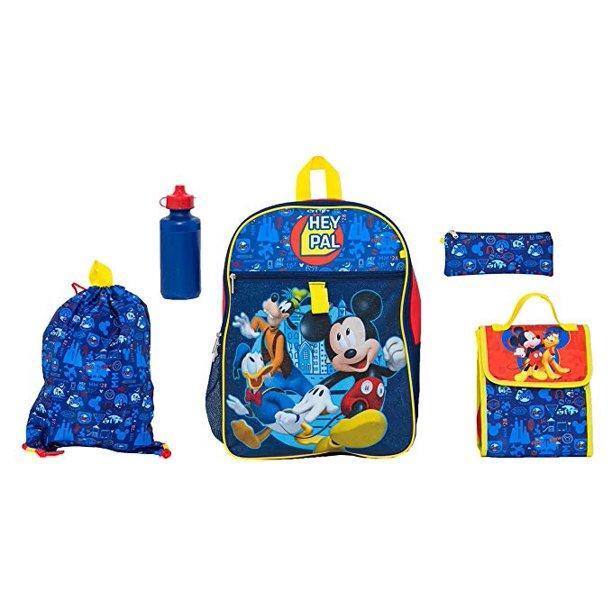 Mickey And Friends 5-Piece School Backpack Set