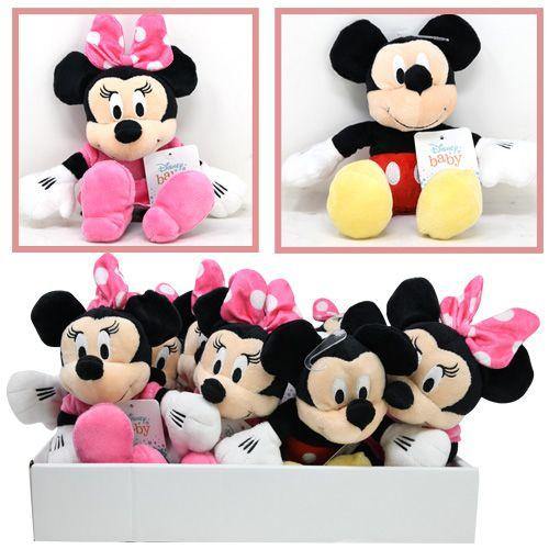 Mickey & Minnie 10 Plush with Hangtag