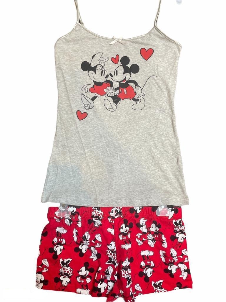 Mickey and Minnie Mouse Women's Cami Pajama Set