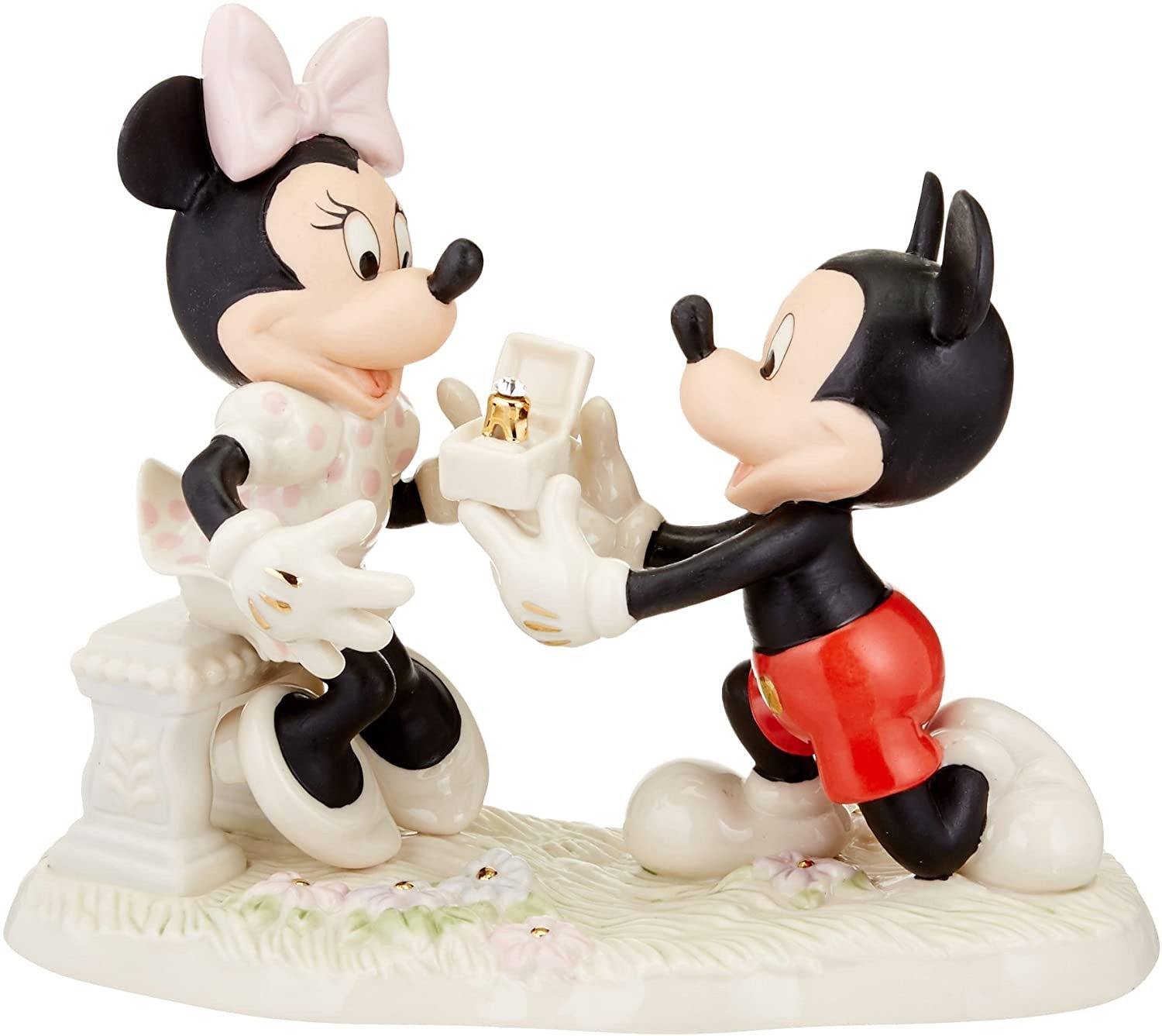 Mickey & Minnie Proposal Figurine New In Box