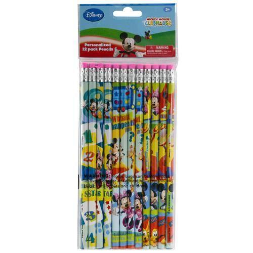 Mickey Mouse Clubhouse 12Pk Wood Pencils In Poly Bag