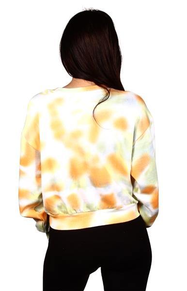 Mickey Tie Dye Junior Crew Neck Sweatshirt