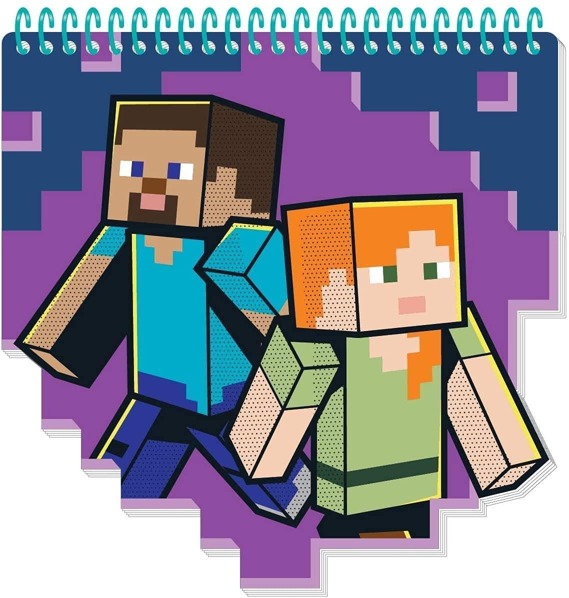 Minecraft Kids Coloring Art Set with Stickers and Stampers