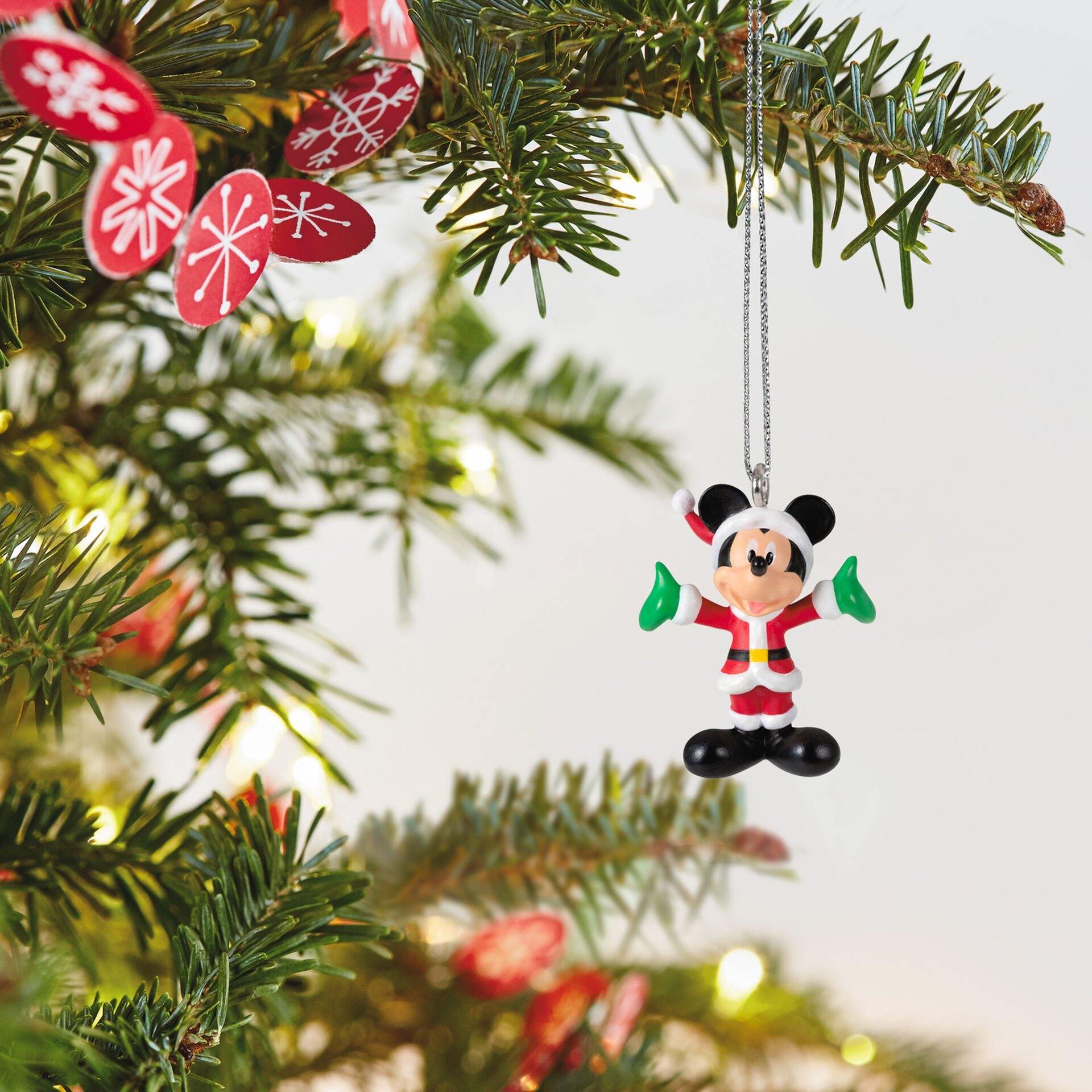 Mini Disney Mickey Mouse Merry Lil' Mickey Ornament, 0.8"