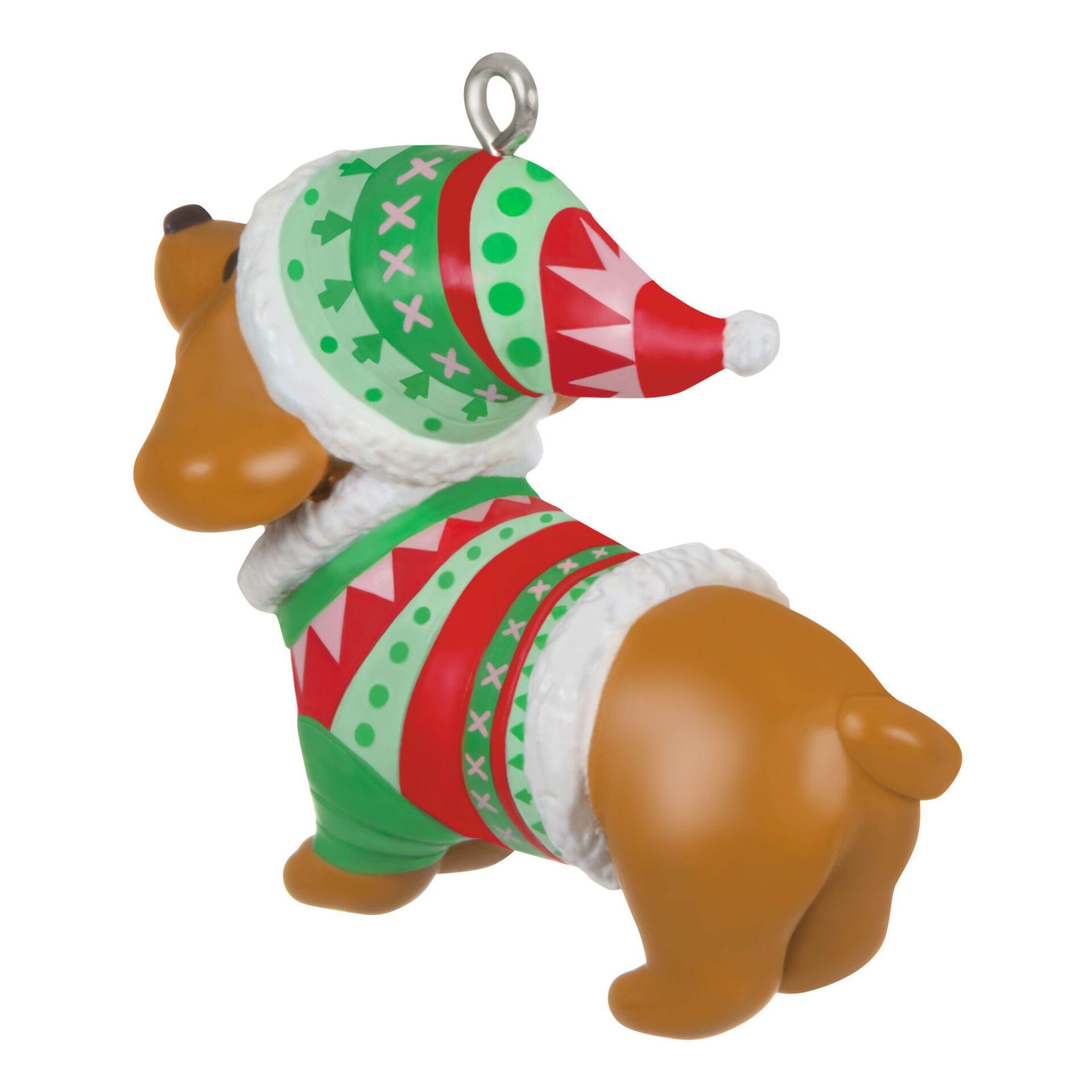 Mini Dressed Up Dachshund Ornament 1"