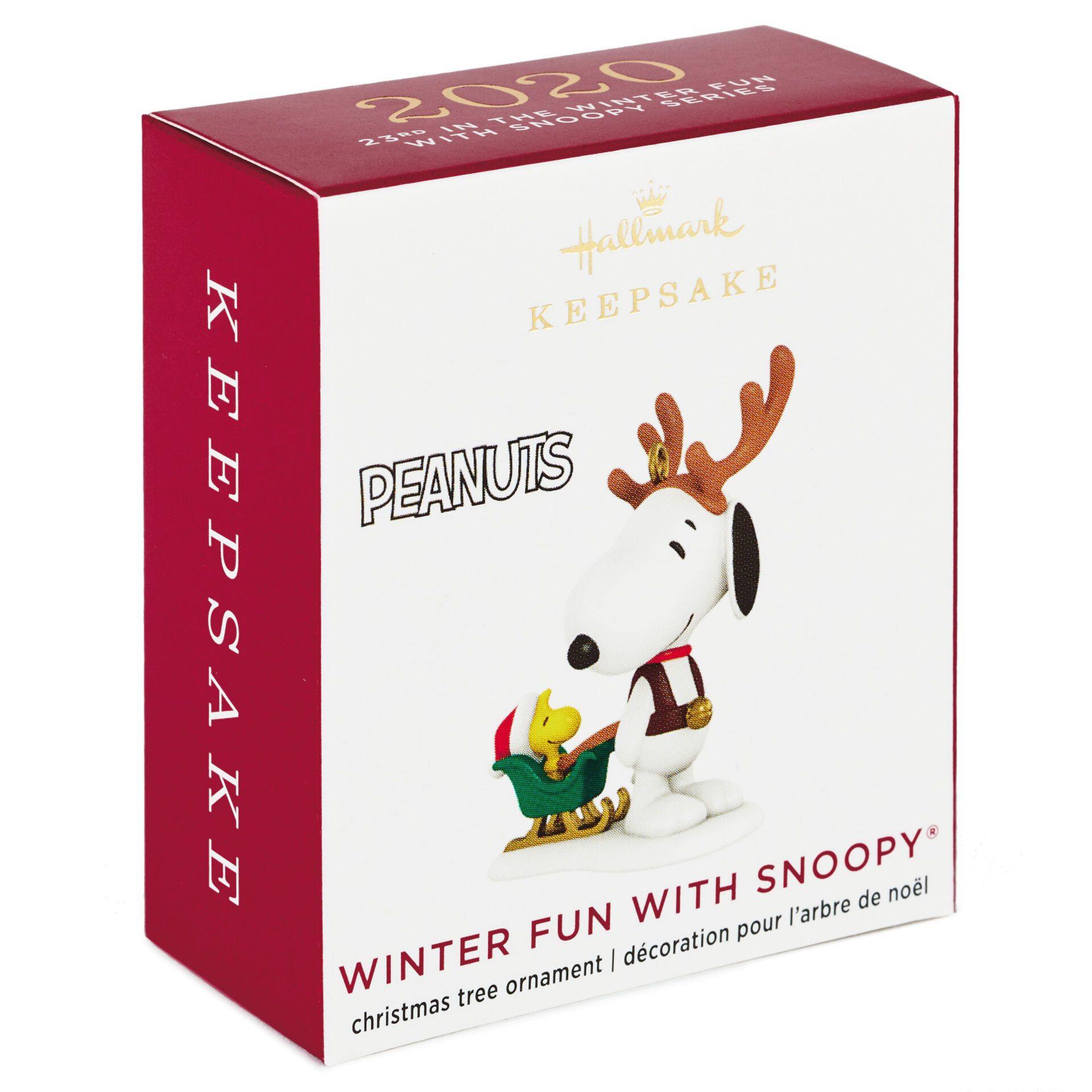 Mini Peanutsâ® Winter Fun With Snoopy Ornament, 1.26"