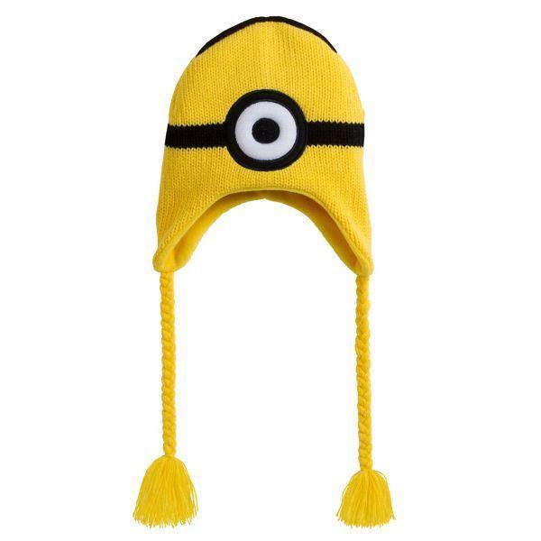 Minion Despicable Me Winter Beanie Knit Laplander One Eyed Hat