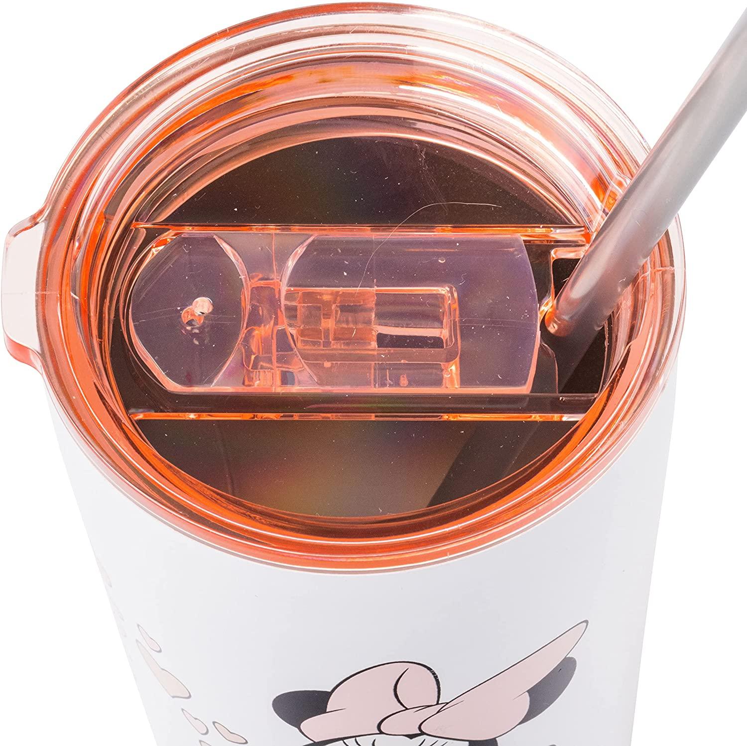 Minnie & Mickey Blowing Kiss Hearts Stainless Steel Tumbler