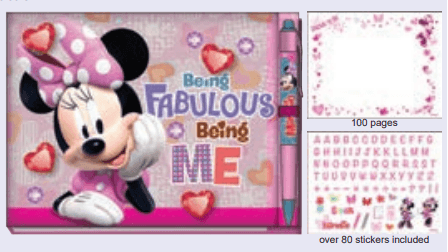 Minnie Fabulous Me Deluxe Autograph Book with Pen